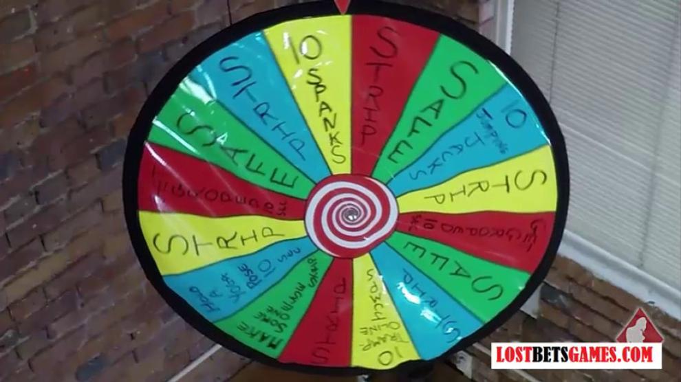 Lostbetsgames 4 Hot Girls Spinning The Wheel Of Nudity Ends With Epic Fun Porn Videos 