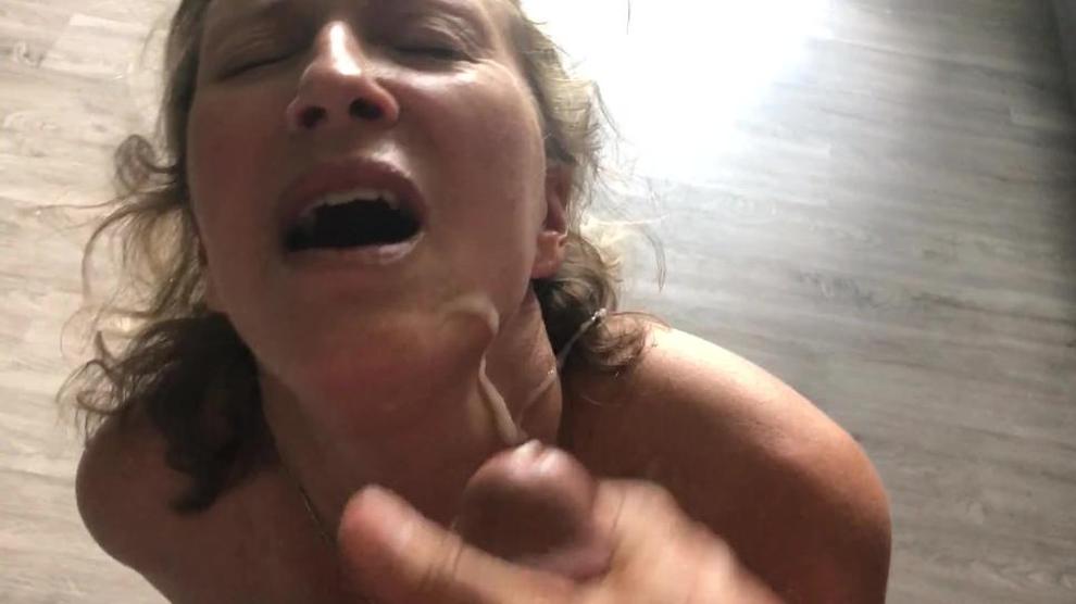 Wife Cums Loudly As I Cum On Her Face Hair And Boobs Porn Videos