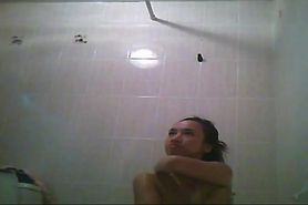 Flat boobs asian naked in the shower