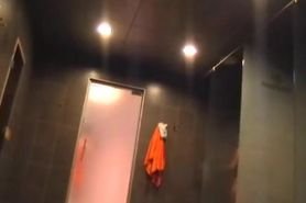 Spy cam in shower voyeurs one woman washing nude