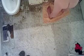 Milf  mature wife barhroom nude shower cam