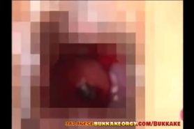 Japanese girls extreme Cum play - Japanese Bukkake Orgy