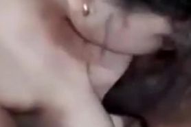 Boy sucks girlfriend's boobs