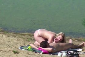 Voyeur Young German Couple Screw At Beach Of Hamburg