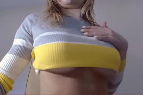 Webcam perfect big boobs girl Floppy tits teasing