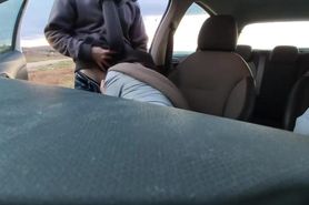 cuckhold husband asks a trucker to get sucked by his wife