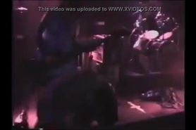 Marilyn Manson flashes his dick and ass to fans