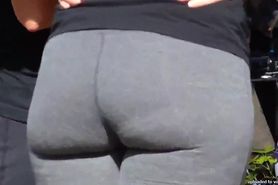 booty grey spandex