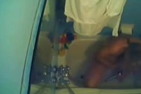 Horny gf fingering in bath tube. Hidden cam