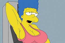 marge and bart in the gym nikisupostat 1080p 1080p