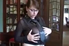 Sheer Top Tits Resident Librarian