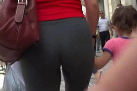 mif bubble booty grey spandex