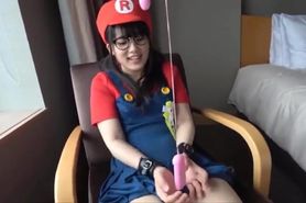 Cute Japanese Mario cosplay girl