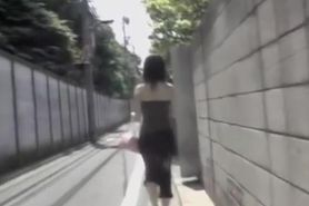 Smooth Asian vixen in really wild street sharking video