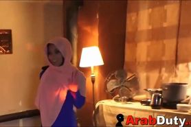 Jilbab Wearing Arab Working Girl Fucking Western Soldiers