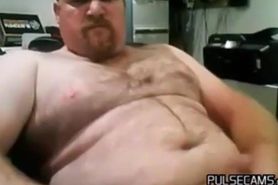 Fat Hairy Guy Jacking Off