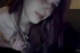Yoopicam -Goth Slut Chatting On Webcam