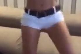 Twerking White shorts