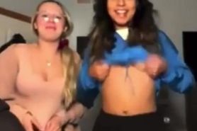 They flashed their boobs