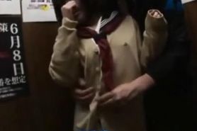 japanese schoolgirl teacher elevator