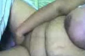 Fat busty Indian BBW rubs her pussy