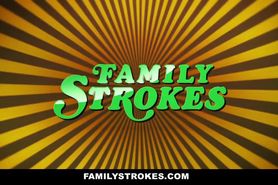 Familystrokes - Tomboy Stepsister Rides Her Stepbros Cock