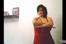 Rachel Aldana - Webcam#112  - Pre Christmas big tits cheer!