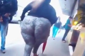 Mega Butt in candid footage