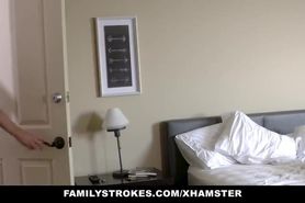 Familystrokes - Curvy Stepmother Gets Fat Ass Poked By Son