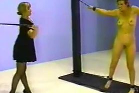 Shapely Blonde Receives Full Body Whipping