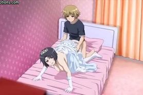 Hentai cutie enjoys anally fucking