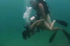 Scuba Diving Couple Having Sex Underwater