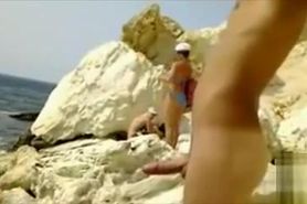 Rough Cock Exposed To Bikini Girls At The Beach