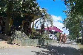 Mature nudists get to relax at a sunny resort while being filmed