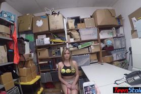 Shy teen thief Blair Williams lured into fuck by dirty a LP officer