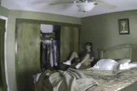 Voyeur sex video shows a couple shagging