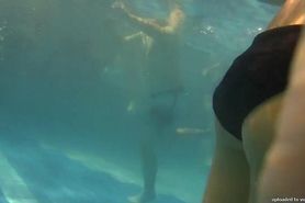 Underwater Hidden Teen whit Black bikini