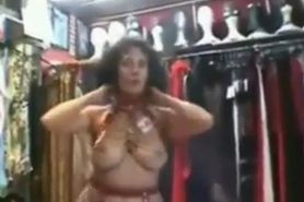 Wife gropped and fucked by owner of shop
