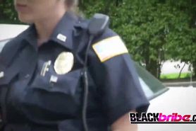 Rough Tattooed Brunette Sucks Criminals Big Black Dick