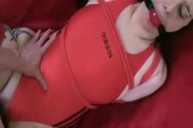 [LT13] Tied Gagged And Fucked In My Red Swimsuit