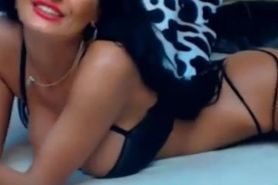 Model teasing and masturbating on webcam