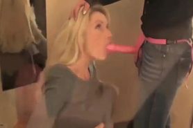 Two Naughty MILF Using Strapon In Public Changing Room