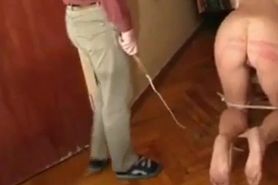 Severe Cable Whipping for Russian Housewife