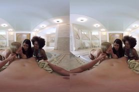VR Threesome at the pool