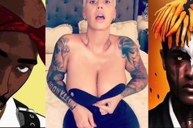 amber rose show boobs