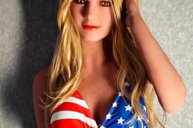 Booty Seeker Blonde Mature 140Cm Sex Doll Has Big Tits To Cumshot