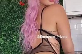 Emmybre Leaked Nudes Twerking In Black Thong Teasing Porn Video