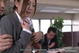 Engsub https://za.gl/lY31Scw Cute office lady Iroha Kawashima just hired and immediately used up FullHD1080