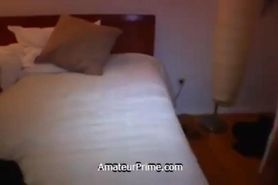 Real german hot wife gangbang in hotel room very hot