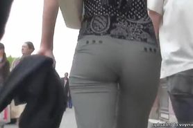 eastern European perfect ass wins on all fronts in street candid